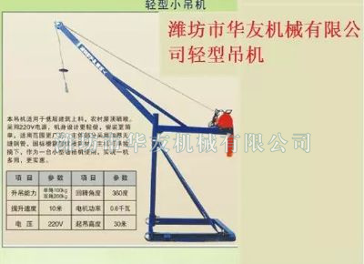 點(diǎn)擊查看詳細(xì)信息<br>標(biāo)題：華友機(jī)械家用小吊機(jī) 閱讀次數(shù)：9084